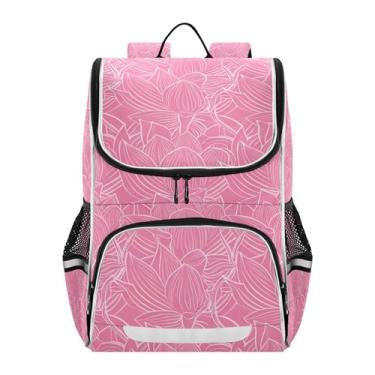 Imagem de Joisal Pink Lotus Flowers Boys Backpacks Cartoon Elementary Teen Back to School Bags Kawaii Student Kids Backpacks for Girls Modern Bookbags