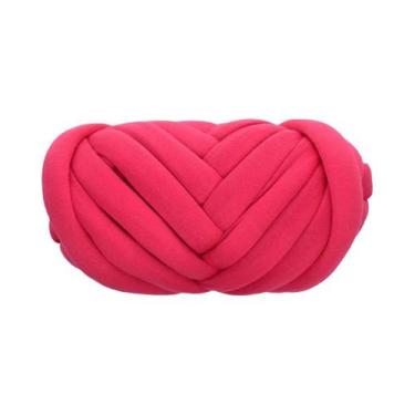 Imagem de Fio Grosso Super Bulky De 250g Para Tricô Manual, Crochê, Algodão Maci