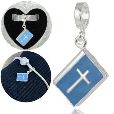 Imagem de Berloque Charm Prata Legitima 925 Biblia - Lojas La&Ny Pratas, 3, Prat