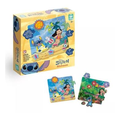 Imagem de Brinquedo Alinhavos Disney Stitch 17 Peças E 2 Placas  Nig