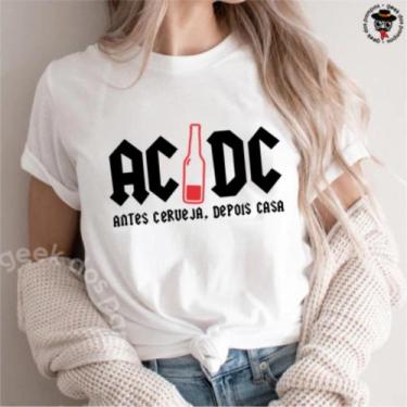 Imagem de Camiseta ACDC Casa Cerveja, Branco, P