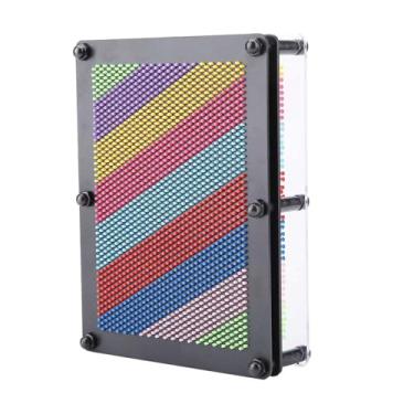 Imagem de Cosiki Brinquedo Criativo da Arte do Pino da Escultura Arte do Pino 3d para Crianças e Adultos, Placa de Durável e Colorida 3d para a Decoração Casa ou Escritório (Fundo preto tamanho grande)