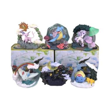 Imagem de Caixa Surpresa De Figuras De Anime Pokémon Pikachu Eevee Snorlax Céu E