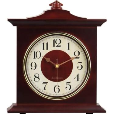 Imagem de Relógio mesa mesa vintage sala de estar decoração quarto mesa bateria operado silencioso sem tique-taque z retro decoive