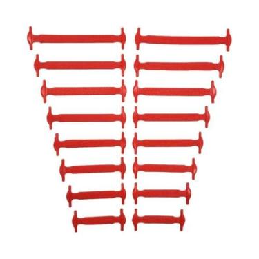 Imagem de Cadarços Elásticos De Silicone Para Crianças, 16 Peças, Sem Amarração,