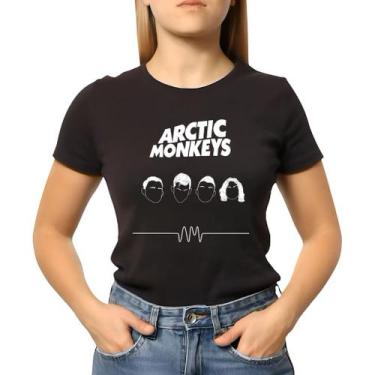 Imagem de Baby Look Feminina Banda Arctic Monkeys - NoBrand, Preto, P