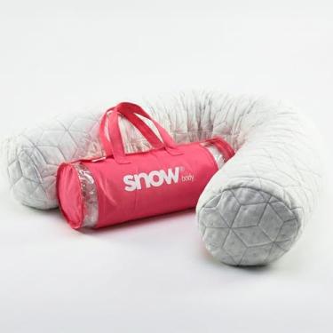 Imagem de Travesseiro de Corpo Snow® Body - I wanna sleep - Ajustável com Flocos de Memory Foam, Alívio de Dores, Alinhamento da Coluna, Ideal para Gestantes