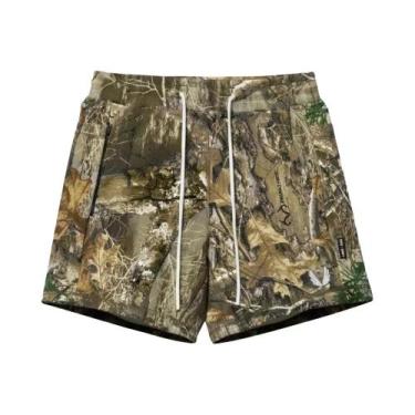 Imagem de Shorts Masculinos De Corrida Com Estampa Camuflada Casual Esportivo Pa
