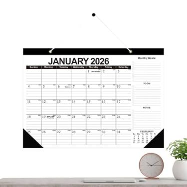 Imagem de Calendário 2026-2027 | Calendário anual de 18 meses | Organizadores para geladeira, casa, colegas, mesa, escritório, festa de casamento, geladeira, aniversário, amigos