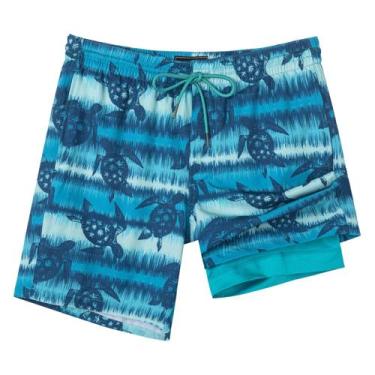 Imagem de Bóxer de Baño SURF CUZ Turtle Tide 18 cm Secado Rápido con Bolsillos