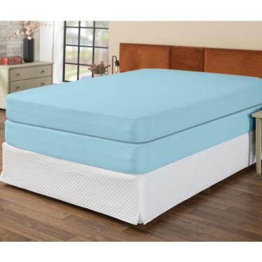 Imagem de Kit 2 Capas Colchão Protetora Queen 30cm Altura Ideal Para Cama Box Co