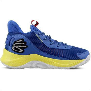 Imagem de Tênis Under Armour Curry 3Z7 Azul e Amarelo - Masculino-Masculino