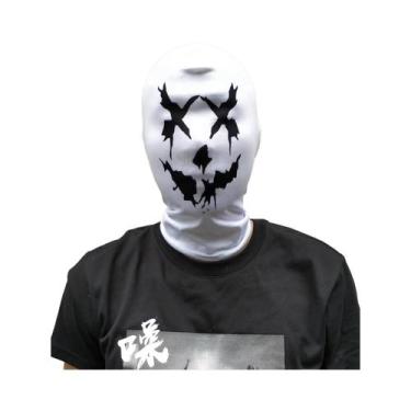 Imagem de Máscara Rorschach Ink Headgear Watchmen Para Halloween, Adereço De Cos