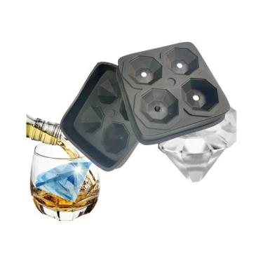 Imagem de Forma De Silicone Para Cubos De Gelo De Fácil Liberação Para Uísque, C