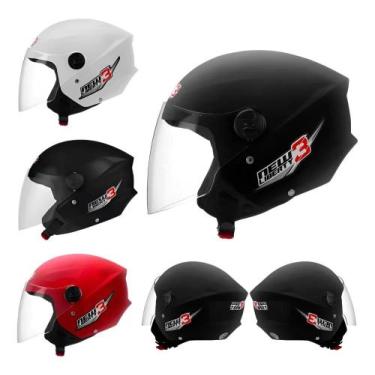Imagem de Capacete Moto Pro Tork Aberto New Liberty 3 Viseira Cristal - Congratu