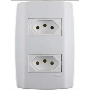 Imagem de Tomada Dupla (2 Tomadas 20a) Slim - Ilumi Cor Branco - Congratulations