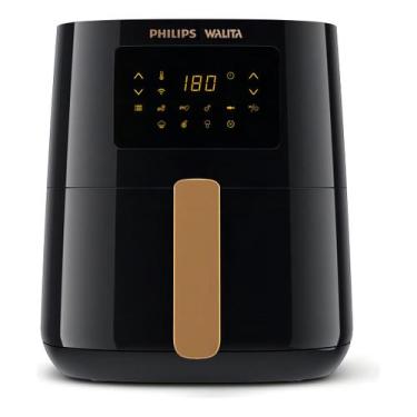 Imagem de Fritadeira Airfryer Conec. Philips Walita Preta 1400w Ri9255, 110V