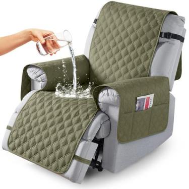 Imagem de Capa para móveis: poltrona reclinável impermeável TAOCOCO 56 cm, cinza