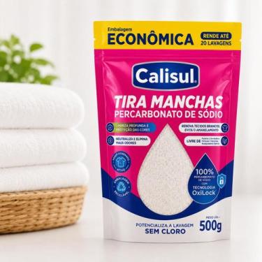 Imagem de Percarbonato De Sódio Limpador Clareador Tira Manchas 500g - CALISUL