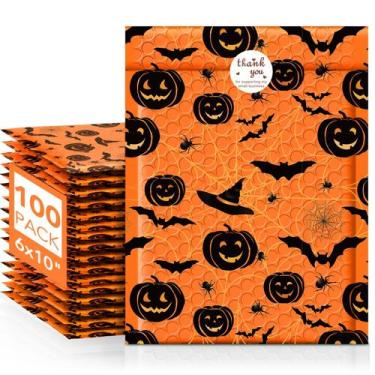 Imagem de Envelope Fuxury 15x25 cm, pacote com 100 envelopes Halloween Bubble