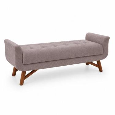 Imagem de Puff Recamier 140cm Andros Veludo Nobre Avelã - Sallar Home