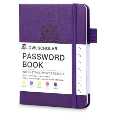 Imagem de Pequeno Livro Organizador De Senhas Com Abas Alfabéticas Para Idosos, 