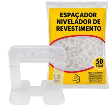 Imagem de 50 Espaçador Nivelador Para Piso Porcelanato Azulejo Cerâmica Revestim