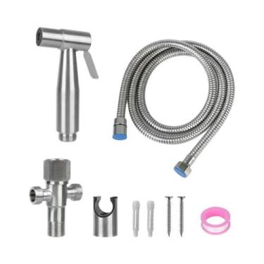 Imagem de Conjunto De Pulverizador Bidê Portátil De Aço Inoxidável Com Limpeza A