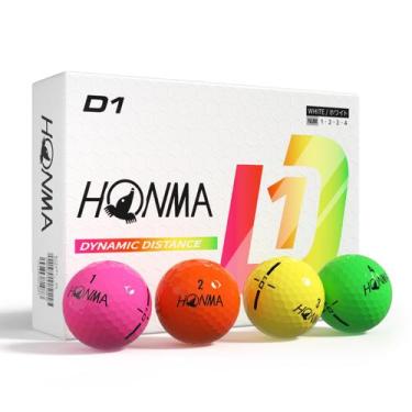 Imagem de Bolas de Golfe Honma D1 Distance - 1 Dúzia de Cores Mistas