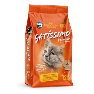 Imagem de Areia Higiênica Gatíssimo Premium 12kg - Congratulations Store