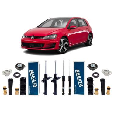 Imagem de 4 Amortecedor Nakata E Kit Batente Golf Gti 2015 2016 2017