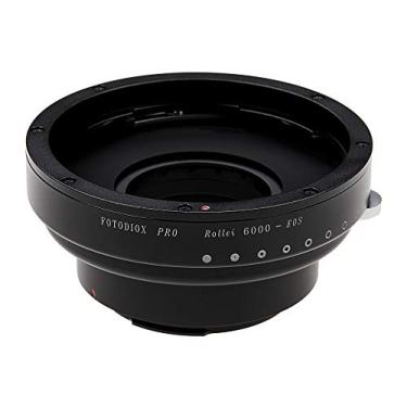 Imagem de Adaptador de montagem de lente Fotodiox Pro IRIS compatível com lentes Rollei 6000 para câmeras Canon EOS EF/EF-S