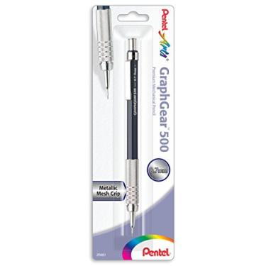 Imagem de Pentel Arts GraphGear 500 Lápis de rascunho premium, 0,7 mm, barril azul, 1 pacote (PG527CPABP)