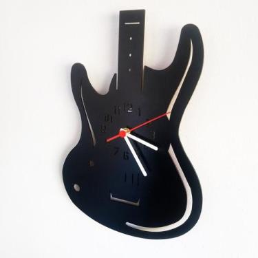 Imagem de Relódio De Parede Modelo Guitarra Elétrica - Artelaser