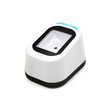 Imagem de Qudai Scanner de código de barras com fio USB Versátil Scan-Hands-free Scan Code QR 1D & 2D Leitor de Código para Supermercados/Lojas (Branco) BD