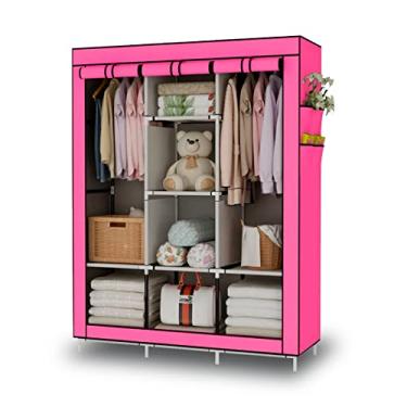 Imagem de Guarda Roupa Dobrável Organizador De Roupa Vinho 88130b