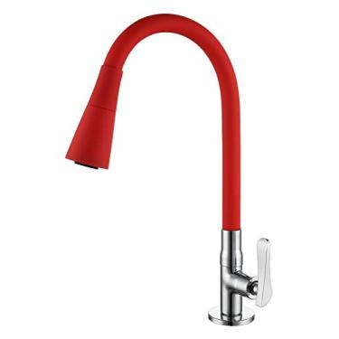 Imagem de Torneira Cozinha Gourmet Flexível Mesa Silicone 2 Jatos ME06S