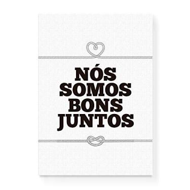 Imagem de Arte Maníacos Quadro Decorativo em Tela Canvas Nós Somos Bons Juntos - 23x16,25cm
