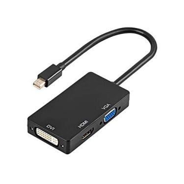Imagem de Cabo Adaptador Thunderbolt Mini Displayport X Dvi Vga Hdmi Femea (AD-905A)