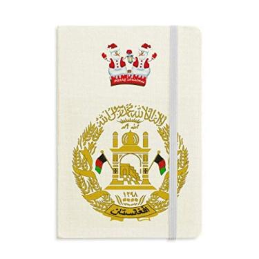 Imagem de Caderno de boneco de neve com emblema nacional de Kabul, capa dura grossa