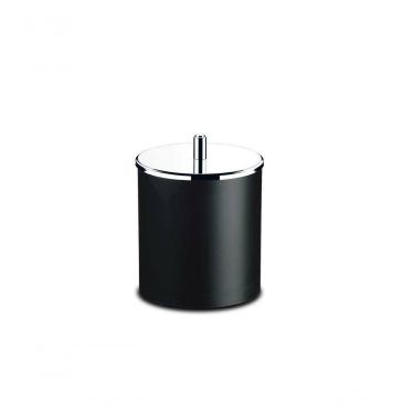 Imagem de Lixeira Pp Tampa Inox ø 18,5 X 23 Cm Preto Brinox