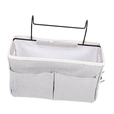Imagem de PRETYZOOM 3 Pçs Sofá Cabide Prático Ganchos De Metal Quarto/Malha Trilhos Hospitalares Artigos Diversos Triplo Suporte De Acampamento De Cabeceira Design Recipiente Bolsa De Cama Dormitório
