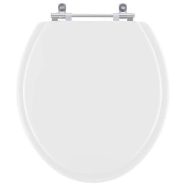 Imagem de Assento Sanitário Poliéster Convencional Oval Branco Para Todas As Lou