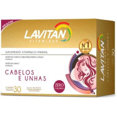 Imagem de Lavitan Hair Cabelos Unhas C/30 Dourado - Cimed