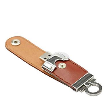 Imagem de Qianlianjie Chaveiro marrom de 8 GB PU USB 2.0 Flash Driver Pen Drive U Disk PenDrive Pen Drive USB Flash Disk USB Flash Card Pen Drive