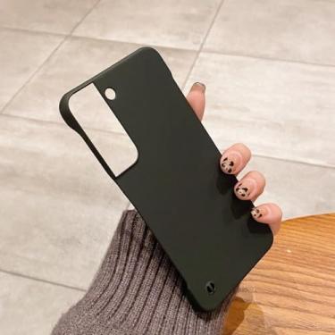 Imagem de Capa sem moldura de plástico rígido fina original para Samsung Galaxy S23 S23 Plus S23 Ultra 5G S23 Plus S23ultra Matte Capas magnéticas, pretas, para Samsung S23