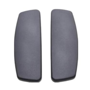 Imagem de harayaa 2 x almofadas de braço de substituição para cadeira de escritório resistentes à água peças de cadeira de jogos almofadas de braço de cadeira de mesa, montagem deslizante