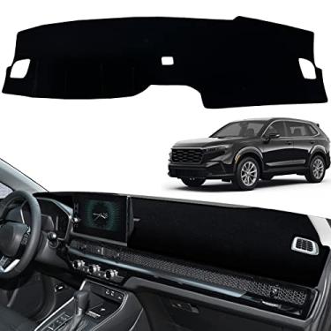 Imagem de INUBOXES Capa de painel de painel tapete tapete antiderrapante personalizado compatível com Honda CRV CR-V 2023 protetor solar (sem HUD)