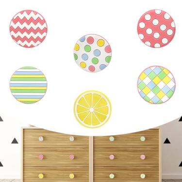 Imagem de CcHhyyt 6 pçs/conjunto de puxadores de borracha macia em forma de desenho animado puxadores de forma redonda para puxadores de gaveta para armários caixa organizadora estante (ix, rosa)