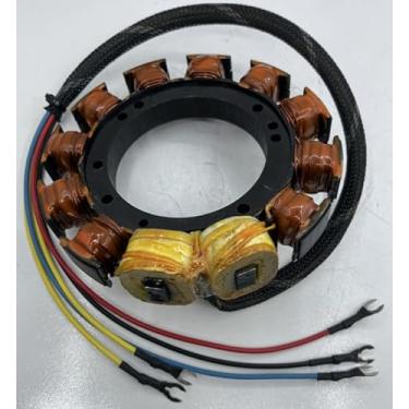 Imagem de MOTOCEO Estator para motor de popa Mercury Mariner 10Amp 174-5255 174-5256 18-5856 398-4770 398-5255 398-5256 40HP 1972-1981 2Cylinder 2Stroke